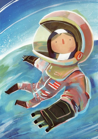Illustration for article titled These Charming Paintings Celebrate Female Firsts In Space
